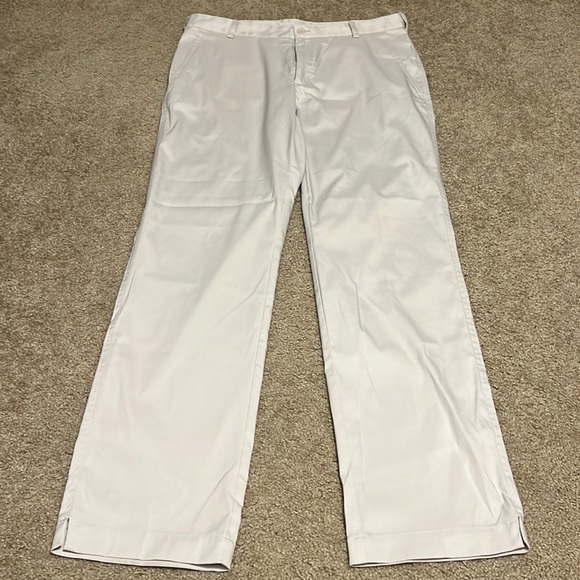 Men's Nike Dri-Fit Golf Flat Front Tech Pants, Light Bone, Size 32/32 715806 072 - Picture 1 of 6